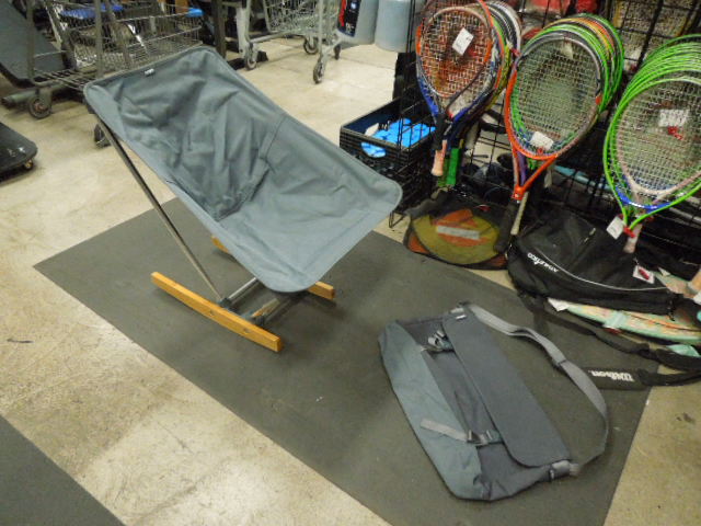 Load image into Gallery viewer, Used Evrgrn Fold Out Bamboo Rocker Chair
