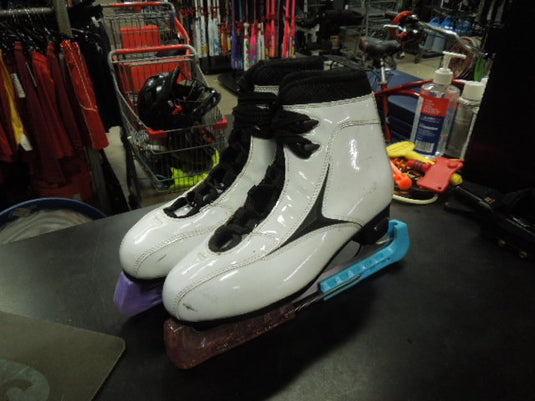 Used Lake Placid Figure Skates On Imperial Elite Blades Size 9