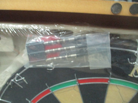 NODOR Supabull Dartboard With Wood Cabinet. Includes Darts