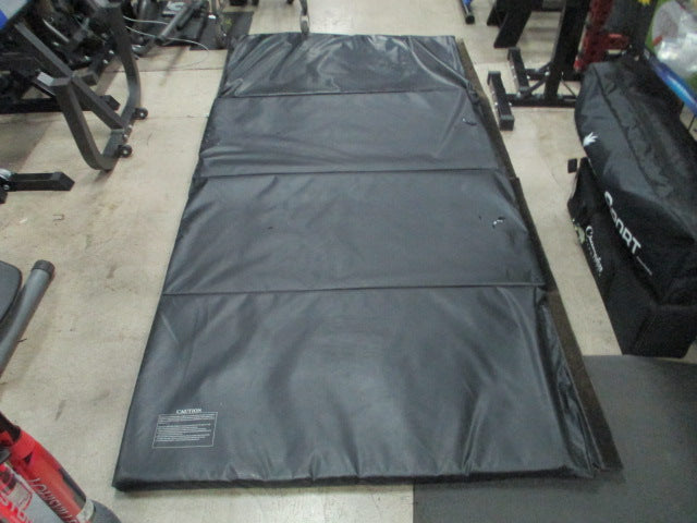 Load image into Gallery viewer, Used 4ft X 8ft X 2" Black Folding Gymnastics Mat (Heavy Wear)
