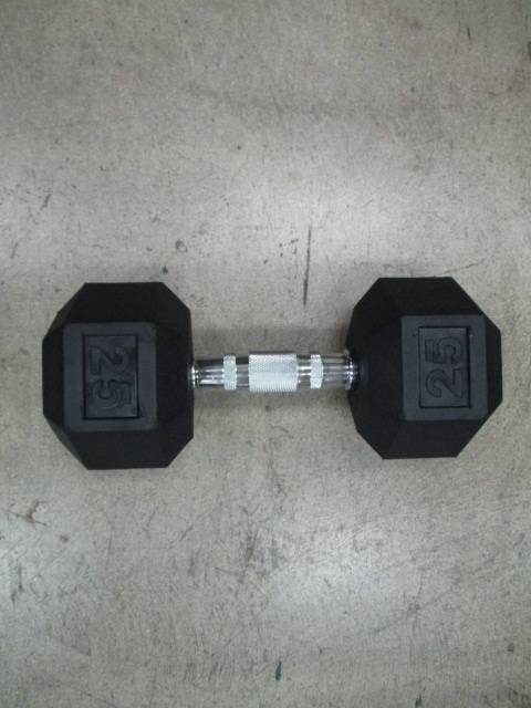 Load image into Gallery viewer, New Rising Sports 25lb Rubber Dumbbell
