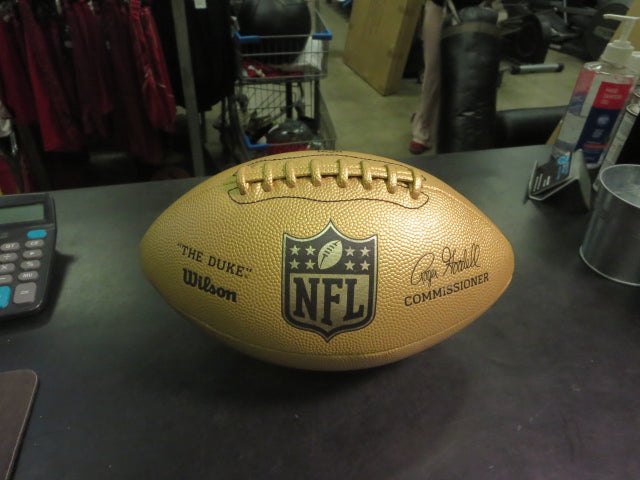 Load image into Gallery viewer, Used Wilson NFL The Duke Metallic Edition Official Sized Football
