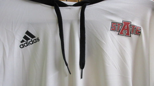 Adidas Arkansas State Long Sleeve Shirt W/ Hood - Size Large