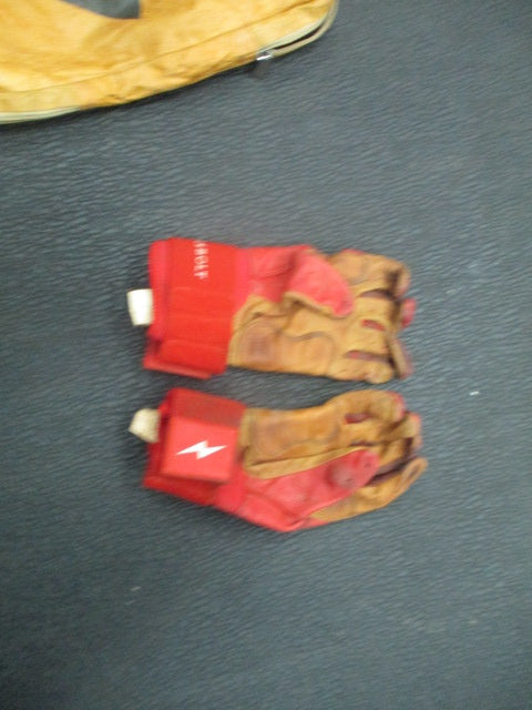 Used Bruce Bolt Premium Pro Long Cuff Size Small Batting Gloves