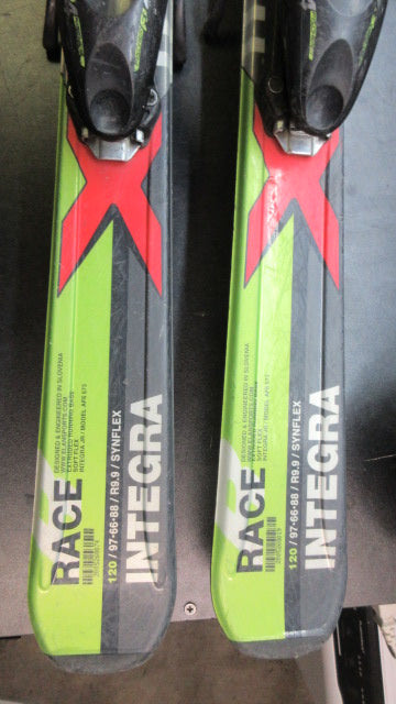 Used Elan Race Integra Jr Skis W/ Fischer Bindings 120cm