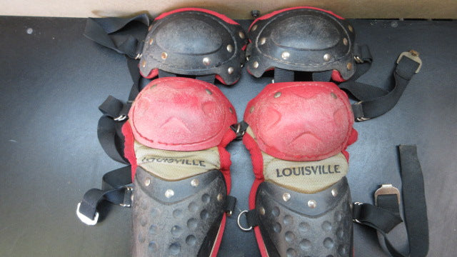 Load image into Gallery viewer, Used Louisville Slugger Catchers Shin Guards - 9-12
