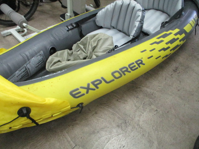 Load image into Gallery viewer, Used Intex Explorer K2 Yellow 2 Person Inflatable Kayak
