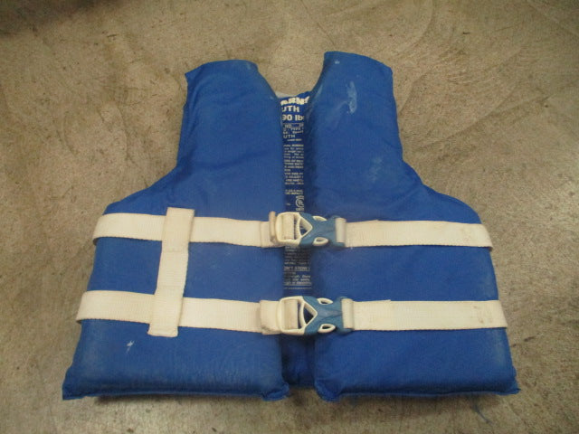 Load image into Gallery viewer, Used Stearns Youth Blue Life Vest - 50-90lbs
