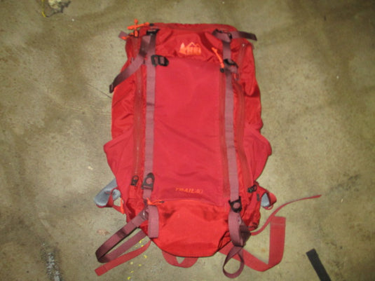 Used REI Trail 40 Backpack Features Waist Support for Long Distance Carry