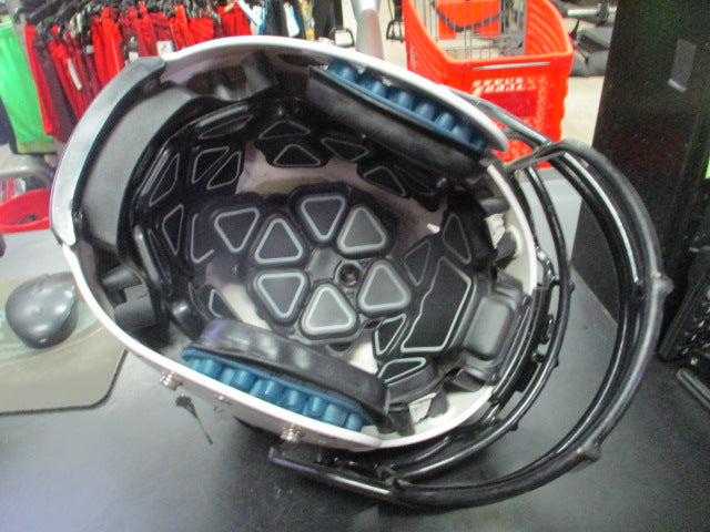 Load image into Gallery viewer, Used Schutt Vengeance A11 White Football Helmet Size Youth XL
