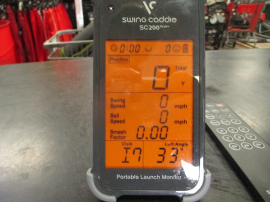 Used Swing Caddie SC200 Plus Portable Golf Launch Monitor w/ Remote