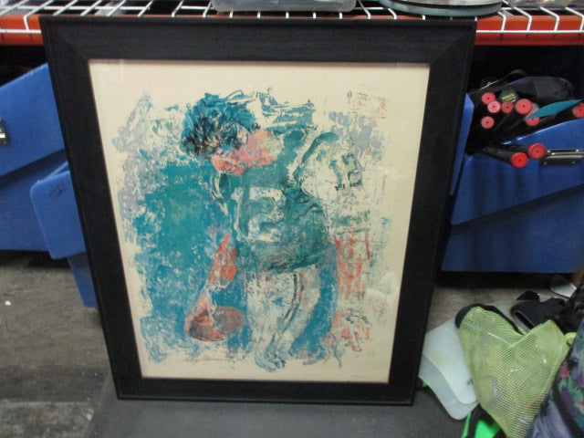 Load image into Gallery viewer, Joe Namath by Leroy Neiman Serigraph Framed Print on Board 24" X 31"
