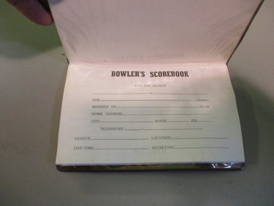 Earl Anthonys Bowlers Score Book