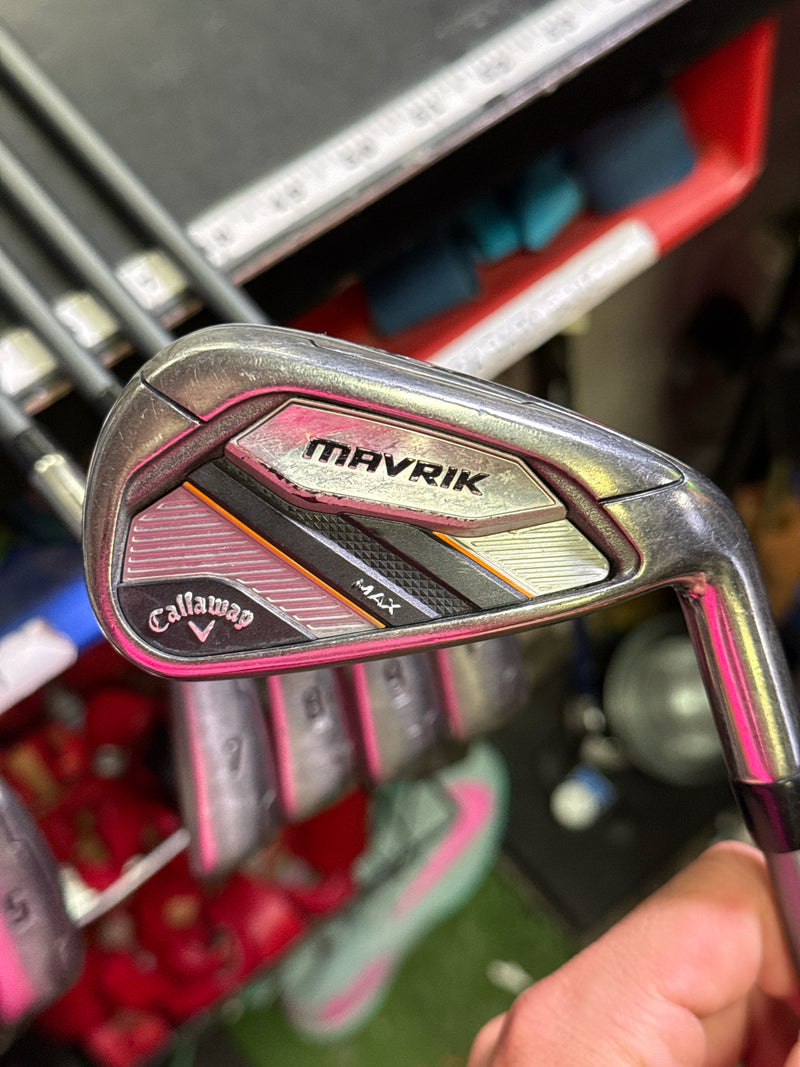 Load image into Gallery viewer, Used Callaway Mavrik MAX Right Hand 6 pc Iron Set 5-9i and Pw
