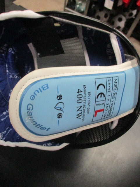 Load image into Gallery viewer, Used Blue Gauntlet M001 -BG 3 Fencing Helmet Size Large - Missing Back Strap
