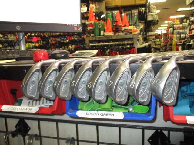 Load image into Gallery viewer, Used Ping EYE 2 Karsten Right Hand Iron Set 2-9 (4 Iron Has a Blue Dot)
