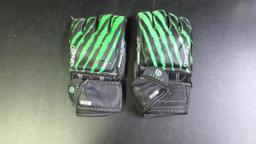 Used Brave Century MMA Gloves Youth Size L/XL - Black/Green