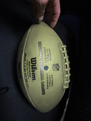 Used Wilson The Duke Commissioner Gold Football