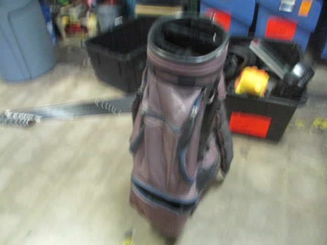 Load image into Gallery viewer, Used Pinseeker Purple Cart Golf Bag
