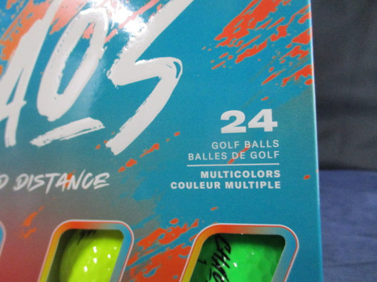 New Wilson Chaos Color 24-Pack Golf Balls