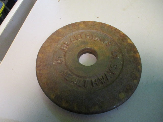 Load image into Gallery viewer, Used Health Ways 5LB Standard Weight Plate
