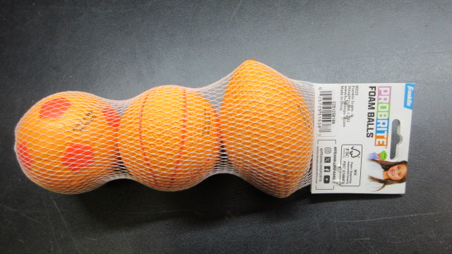 Load image into Gallery viewer, New Franklin Micro Pro Brite Foam Ball 3-pack - Orange
