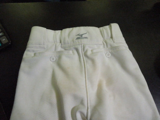 Used Mizuno Performance Elastic Bottom Baseball Pants in White Size YM