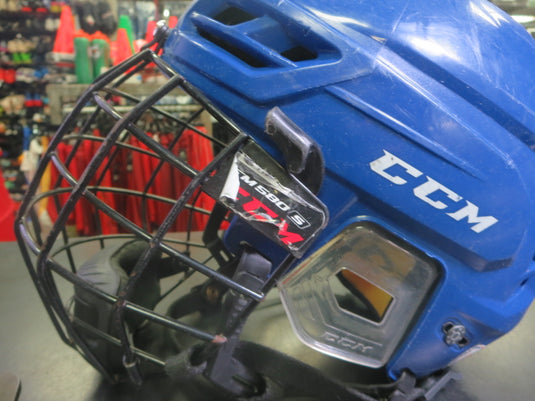 Used CCM Tacks 210 Jr Helmet with FM580 Mask Size Small