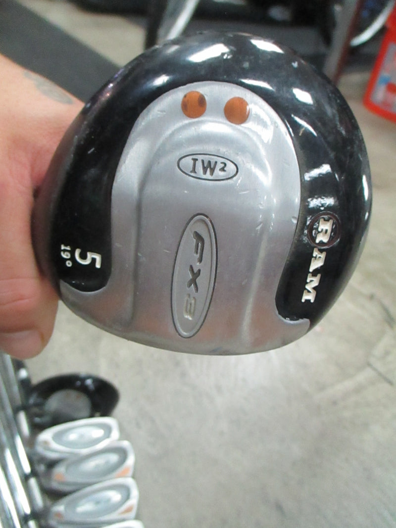 Load image into Gallery viewer, Used Ram FX3 IW2 Iron Set 3-PW, Driver 3 Wood, 5 Wood - RH W/ Bag
