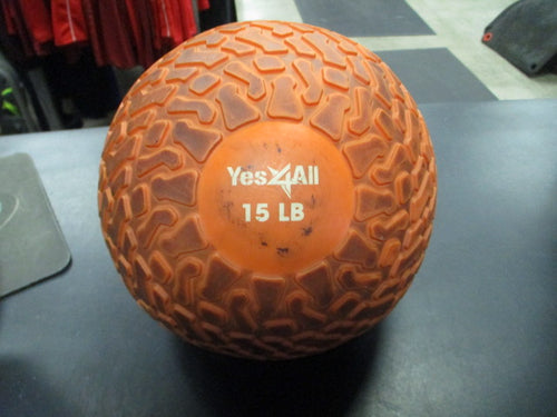 Used Yes 4 All 15 LB Slam Ball (Has Leak)