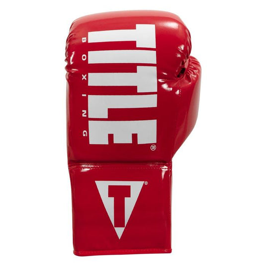 New Title Intensity Inferno Elastic Training Gloves - Red/White- 16 oz