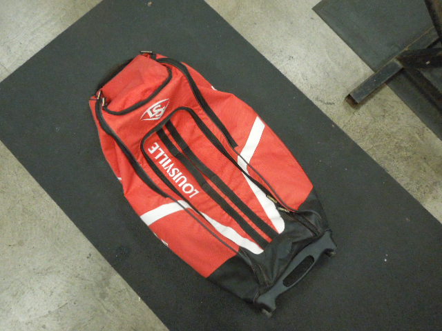 Load image into Gallery viewer, Used Louisville Slugger Select Rig Wheeled Bag in Red
