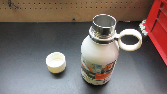 Load image into Gallery viewer, Asobu Insulated Water Bottle W/ Removable Dog Bowl - White

