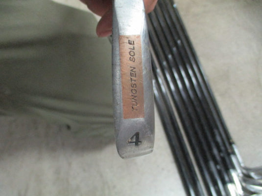Used Pure Spin Diamond Face Tungsten Sole Iron Set 4-10,LW,SW - RH