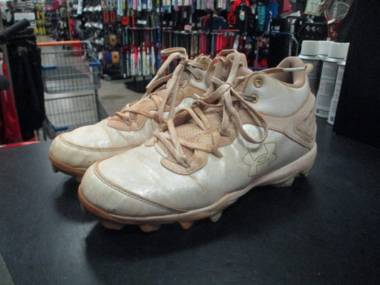 Used Under Armour BH Out of Here Cleats in White Size 7.5