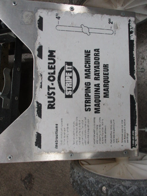 Used Rust-Olem Stripe It Line Paint Marker -  Front Left Wheel Slightly Bent