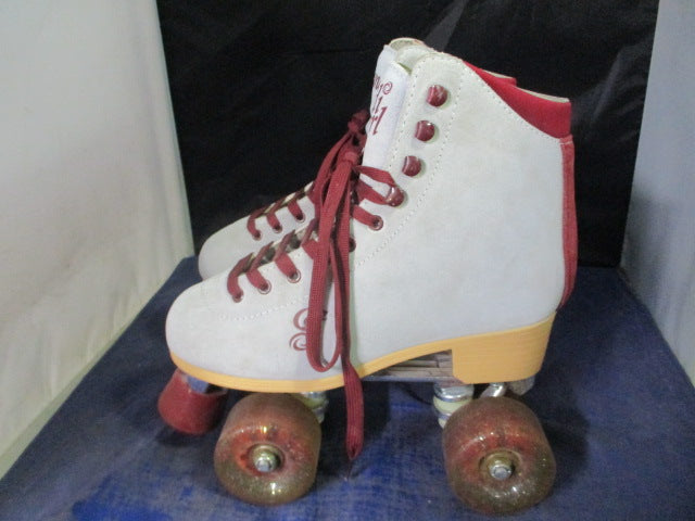 Load image into Gallery viewer, Used Candi Girl Carlin Quad Roller Skates Womens Size 7 - small smudges
