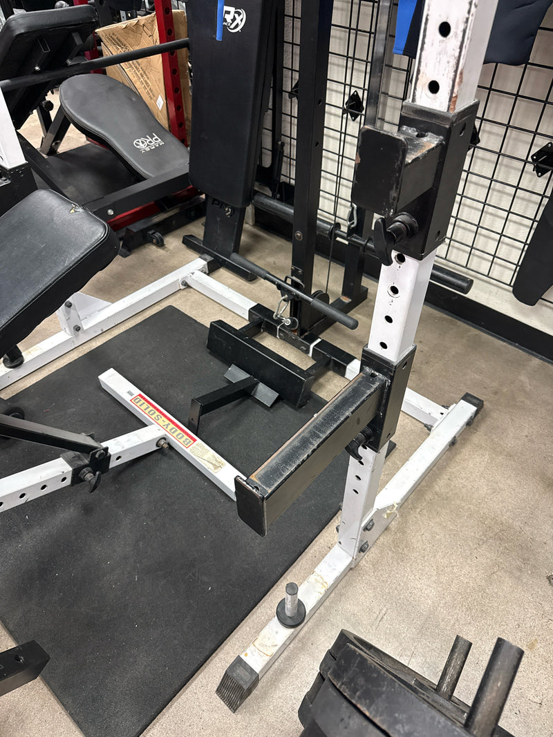 Load image into Gallery viewer, Used Body Solid PowerLine Half Rack, Cable System + More( Read Description )
