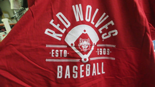 Adidas Arkansas State Red Wolves Baseball T-shirt - Size Large