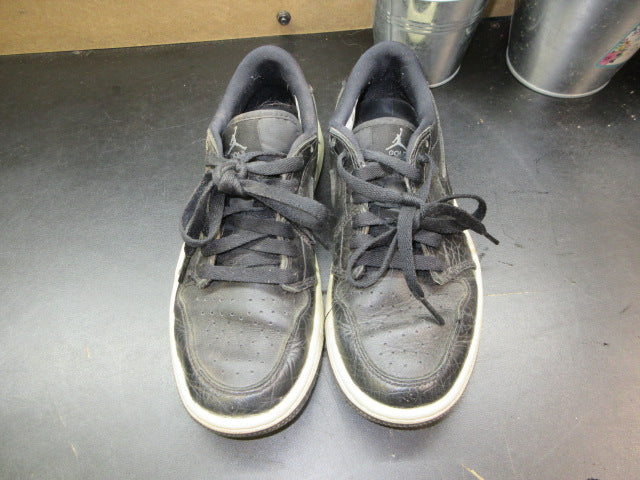 Load image into Gallery viewer, Used Nike Air Jordan 1 Low Black Crocodile Golf Shoes - Size 4
