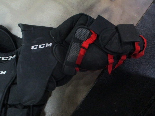 Used CCM CL500 NHL Adult Medium Goalie Pads Chest Protector with arm pads