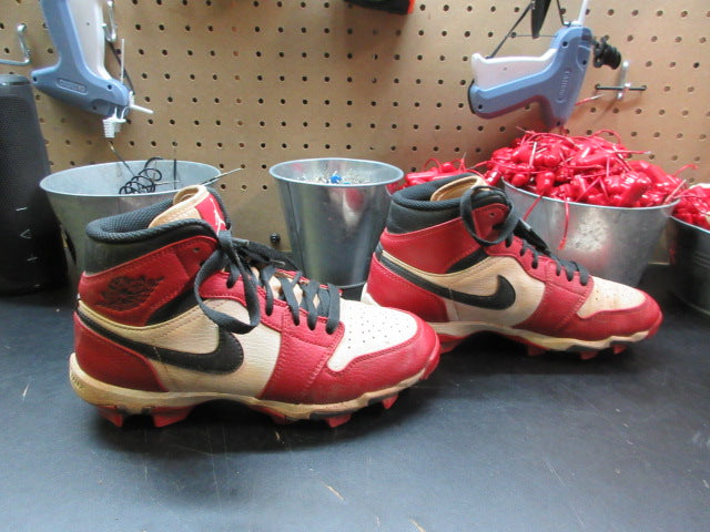 Load image into Gallery viewer, Used Jordan 1 Mid Football Cleats - Size Youth 5
