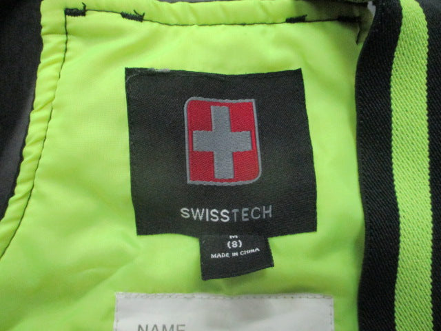 Load image into Gallery viewer, Used Swiss Tech Black Junior Snow Bib Size 8
