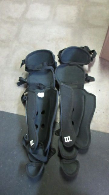 Load image into Gallery viewer, Used Wilson A3422 Catcher&#39;s Shin Guards
