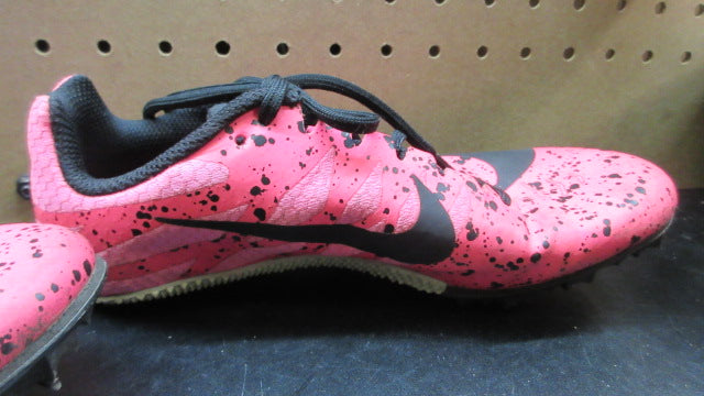 Load image into Gallery viewer, Used Nike Zoom Rival S 9 Paint Splatter Pink Blast Track Shoes - Size 5
