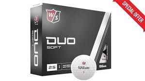 New Wilson Golf DUO Soft 2.5 Golf Balls -White - 12 Pack