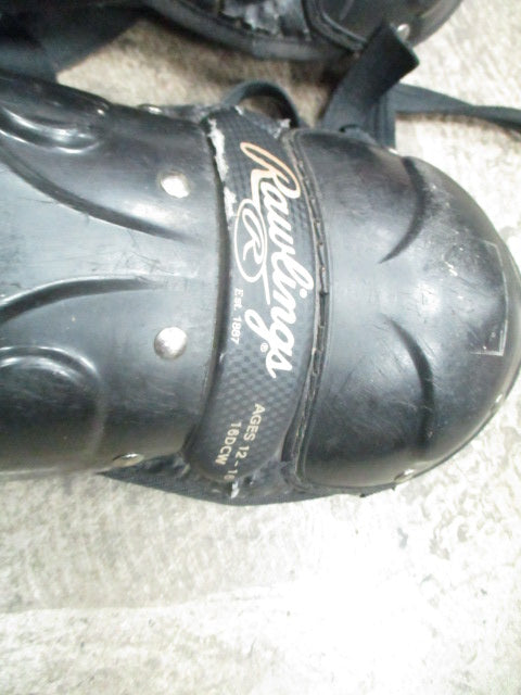 Load image into Gallery viewer, Used Rawlings 16DCW Youth 12-16 Catchers Shin Guards (Has Wear)
