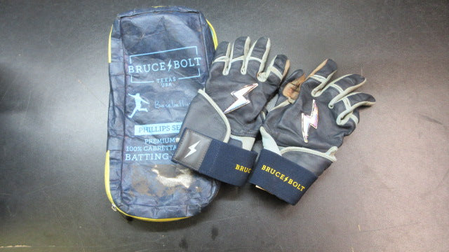 Load image into Gallery viewer, Used Bruce Bolts Phillips Series Batting Gloves - Size Medium
