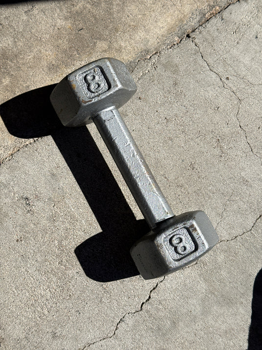 Used 8 lb Cast Iron Dumbbell