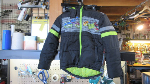 Used Nickelodeon Ninja Turtles Winter Coat - Size Medium (8)